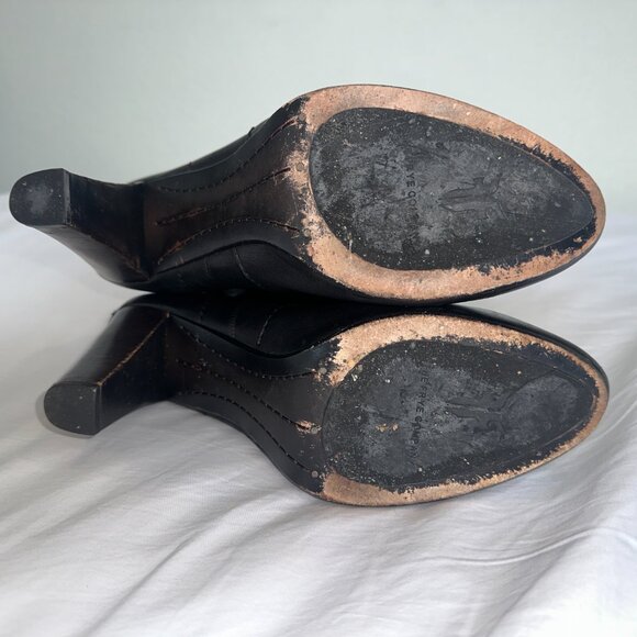 Frye Marissa Womens Back Zip Tall Black Leather Zip Up Boots US 10 M - Picture 4 of 9